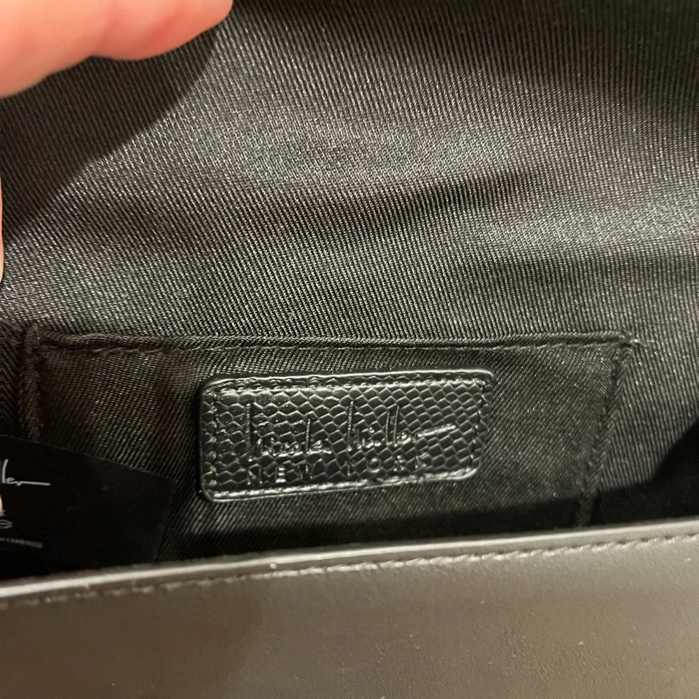 Nicole Miller NY Black Mini Clutch W/ Shoulder Strap NWT - Picture 11 of 14